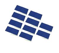 Gonetre Water Activated Flood Barriers 10Pcs Heavy Duty 600D Polyester Sandless Drawstring Flood Prevention Sand Bag for Garage Basement Doors Windows Hurricane Protection Dark Blue