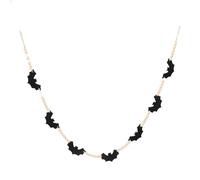Gonetre Wood Beaded Bat Banner Black Felt Bats Hemp Garland for Mantels Walls Trays Staircases Home Decoration Crafted from Wood and Felt Cloth
