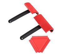Gonetre Wood Grain Painting Tool, 3pcs Rubber Set with Handles | Non-deform Elastic Rubber Heads, Wall Texture Art, for Cathedral Oak Pine Cedar Patterns, Coating Construction