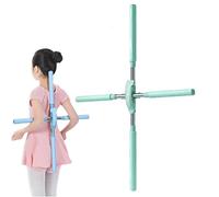 Gonetre Yoga Sticks Posture Corrector Retractable Adjustable Back Stretching Tool for Humpback Correction Neck Back Pain Relief Desk Workers Office Adults Children 2134 Inches ABS Steel (blue)