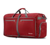 Gonex 100L Travel Duffel Bag Foldable Water Resistant Travel Bag Lightweight Duffel Bag with Big Capacity for Luggage Gym Sports Red