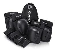 Gonex 6 in 1 Protective Knee Pads Set,Skate Protective Gears with Elbow Knee Wrist Guards Pads,Skate Pads for Kids Youth Adult for Skateboarding Cycling Biking Scooter Roller