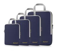 Gonex Compression Packing Cubes, 4-Piece Expandable Travel Organisers