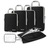 Gonex Compression Packing Cubes Extensible Organizer Bags For Travel Suitcase Organization Set of 6 Bags