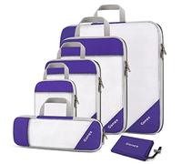 Gonex Compression Packing Cubes for Travel, Mesh Bags Luggage Organizers