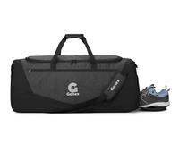 Gonex Gym Duffel Bag 100L with Shoe Compartment Wet Pocket, Large Capacity Sports Duffle Bag for Men Women, Workout & Travel Bag with Multiple Pockets, Black, Large