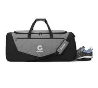 Gonex Gym Duffel Bag 100L with Shoe Compartment Wet Pocket, Large Capacity Sports Duffle Bag for Men Women, Workout & Travel Bag with Multiple Pockets, Black/Gray, Large