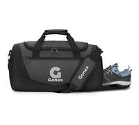 Gonex Gym Duffel Bag 30L with Shoe Compartment Wet Pocket, Large Capacity Sports Duffle Bag for Men Women, Workout & Travel Bag with Multiple Pockets, Black, Small