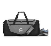 Gonex Gym Duffel Bag 60L with Shoe Compartment Wet Pocket, Large Capacity Sports Duffle Bag for Men Women, Workout & Travel Bag with Multiple Pockets, Black/Gray, Medium
