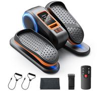 Gonex Under Desk Elliptical Exercise Machine for Seniors, Electric Ellipse Leg Exerciser, Seated Pedal Exerciser 16 Level Speeds & Remote Control, Manual & Auto Mode, Orange