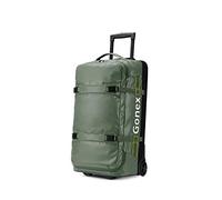 Gonex Wheeled Duffel Bag 70L Water-Repellent Rolling Travel Bag with Wheels Luggage with Rollers Unisex 25 inch, Olive Green