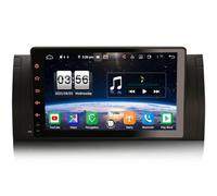 GONFEN 9 Inch Eight-Core Android 11.0 DAB+ Car Radio for BMW 5 Series E39 X5 E53 M5 with GPS Navigation Supports CarPlay Android Car 4GB RAM + 64GB ROM DSP 4G WiFi USB Bluetooth A2DP DVR OBD2 TPMS