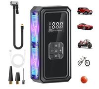 Gonfiatore Per Pneumatici Auto - 5 Manometro Digitale Senza Fili | Compressore Aria Portatile Per Pneumatici Auto, Moto Palloni Giocattoli Gonfiabili SUV Berlina Campeggio Esterno Casa Gar