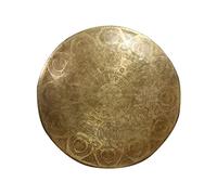 gong chinese gong chimes large gong Big Causeway Copper Sound Relax of Meditation Music Music Snaping Six Characters Mantra Planet Causeway(Color:B,Size:60cm)