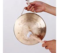 gong chinese gong chimes large gong Qin Paramount Pure Copper 21CM Highlight Medium Bass Hand Gongs Drum Instrument(Color:high)