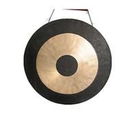 gong chinese gong large gong Two-Color Hand Hammered Bronze Chinese Gong Taoist Moonlight Gongs(Color:50cm,Size:)