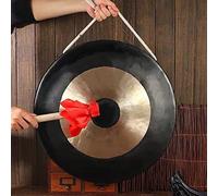 gong gong gong 35cm Food Gong with Drumsticks Super Loud Wind Chinese Hand Gong Opera Percussion Instrument(Color:45,Size:)