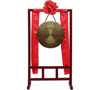gong gong gong Brass Table Gong - Hit the Table Gong with a Malle - Home Decor Statue Housewarming Gift(Color:3,Size:36cm)
