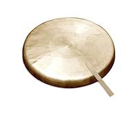 Gong Instrument, Brass Copper Hand Gong, gongs and drums, 20cm Handmade Hand gong with Round Playing Hammer Traditional(1,20cm)