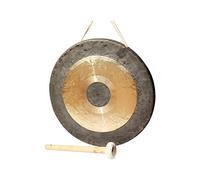 Gong Instrument, Brass Copper Hand Gong, gongs and drums, Multi-Purpose Mallet gong 40cm Chinese Traditional Percussion Instrument(40cm)