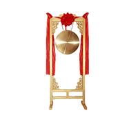 Gong Instrument, Brass Copper Hand Gong, gongs and drums, Purely Handmade Celebration gong gong with Mallet 32cm inch(1,42cm)