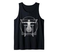Gong Marching Band Da Vinci Gong Player Vintage Tank Top