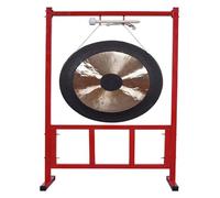 Gong， With Black Edge 40cm Brass gong with Round Hammer for Percussion Instrument of Church Opera orchestramini gong(2,60cm)