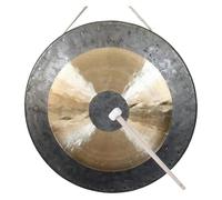 Gong Wood Chau Gong with Wooden Stand And Traditional, Chinese Chau Gong Drummer Feng Shui Gongs for Big Songs(Size:30cm)