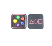 Gonggi Game,Gonggi Korean Game, Jack Stone Play Set Hand-Eye Coordination Training Toy Catching Pebble Play Set Korean Traditional Play Set (1 Set with Pink Box)