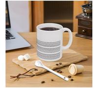 Gonggi Hidden Message Coffee Mug Funny This Cup with Sarcastic Humour, 11oz Black and White Ceramic Cup, Coffee Lover Gift for Friends, Family, Coworkers & Work Besties