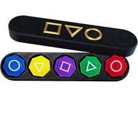 Gonggi Korean Game Set - Traditional Gong-Gi Jacks with 5 Stones & Box | Rainbow Konggi Pebble Stones for Kids & Adults | Hand-Eye Coordination, Skill & Folk Play Training Toy