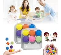 Gonggi Korean Game Traditional Play Gonggi Jack Stone Pebbles Set Korean Folk Game Colorful Fun Finger Exercise Toy (2 Set)