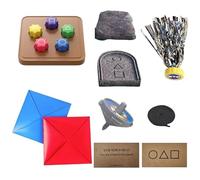 Gonggi Korean Game - Traditional Stone Catching Game, 5-Piece Gonggi Jack Set, Classic Korean Folk Games for Kids & Adults, Fun Party Games, Family Travel Game for Skill & Coordination