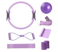 Gonggi Pilates Equipment Ring Kit, 8pc Spilates Ring and Ball Set for Women, Non-Slip Wrist Straps, Home Gym Fitness Equipment for Yoga, Pilates and Full-Body Workouts
