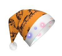 Gongjuy African Animals Christmas Party Supplies Adult Plush Luminous Christmas Hatï¼ŒLed Christmas Hats With Lights
