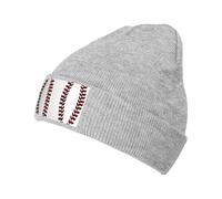 Gongjuy Baseball Softball Laces Classic Winter Hats for Men,Women Without Eaves, Padded Warm Lining, Gifts for Parents,Friends. Gray