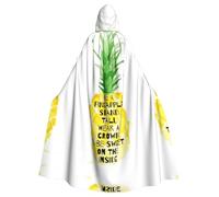 Gongjuy Be A Pineapple Adult Party Cloak Clothing Accessories, Adult Halloween Wizard Plus Size Hooded Horror Cloak