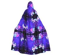 Gongjuy Beauty Butterfly Adult Party Cloak Clothing Accessories, Adult Halloween Wizard Plus Size Hooded Horror Cloak