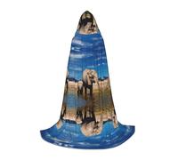 Gongjuy Big Ears Elephantcosplay Costumes For Children Witches And Vampires, Hooded Cloaks For Children'S Festivals