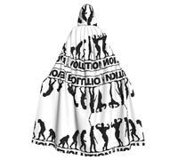 Gongjuy Bodybuilding Evolution Adult Party Cloak Clothing Accessories, Adult Halloween Wizard Plus Size Hooded Horror Cloak