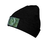 Gongjuy Bright Cabbage Classic Winter Hats for Men,Women Without Eaves, Padded Warm Lining, Gifts for Parents,Friends. Black