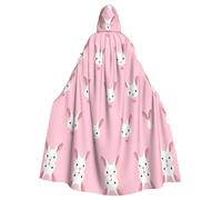 Gongjuy Bunny Cute Adult Party Cloak Clothing Accessories, Adult Halloween Wizard Plus Size Hooded Horror Cloak