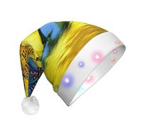 Gongjuy Butterfly Collect Nectar On Sunflower Christmas Party Supplies Adult Plush Luminous Christmas Hatï¼ŒLed Christmas Hats With Lights