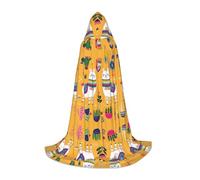 Gongjuy Cartoon Alpaca Cute Animal Cosplay Costumes For Children Witches And Vampires, Hooded Cloaks For Children'S Festivals
