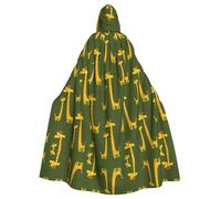 Gongjuy Cartoon Giraffe Adult Party Cloak Clothing Accessories, Adult Halloween Wizard Plus Size Hooded Horror Cloak