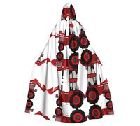 Gongjuy Cartoon Tractor Adult Party Cloak Clothing Accessories, Adult Halloween Wizard Plus Size Hooded Horror Cloak