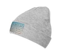 Gongjuy Clear Sea Water Classic Winter Hats for Men,Women Without Eaves, Padded Warm Lining, Gifts for Parents,Friends. Gray