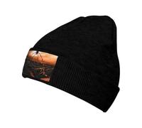 Gongjuy Cobwebs with A Spider Classic Winter Hats for Men,Women Without Eaves, Padded Warm Lining, Gifts for Parents,Friends. Black