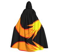 Gongjuy Comet Adult Party Cloak Clothing Accessories, Adult Halloween Wizard Plus Size Hooded Horror Cloak