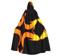 Gongjuy Comet Adult Party Cloak Clothing Accessories, Adult Halloween Wizard Plus Size Hooded Horror Cloak